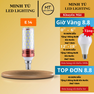 Bóng đèn Led Bắp Ngô 3 Chế Độ 12w E27 E14