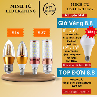 Bóng đèn led bắp ngô 3 chế độ 12w e27 e14