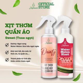 Xịt thơm quần áo JULYHOUSE 20ml/280ml hương ngọt ngào dễ thương, khử mùi ẩm mốc hiệu quả