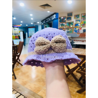 Nón len cho bé gái size từ 0-36 tháng