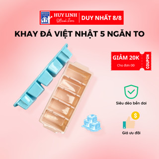 Khay đá Việt Nhật 5 ngăn to hình chữ nhật 6965 (KD05)