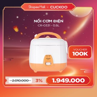 Nồi cơm điện Cuckoo 0.5L CR-0331 - Lòng nồi chống dính - Hàng chính hãng