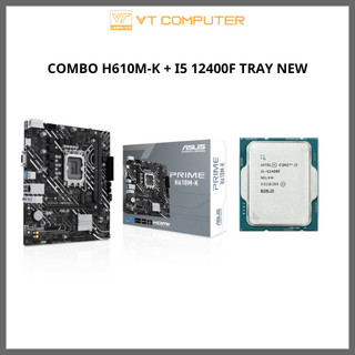 Combo Mainboard H610M-K D4 New Full Box + Intel Core I5 12400F Tray New Bảo Hành 36 Tháng