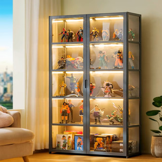 Lulu Kệ Trưng Bày 2 Cửa Mô Hình Đồ Chơi Bằng acrylic Trong Suốt Chống Bụi