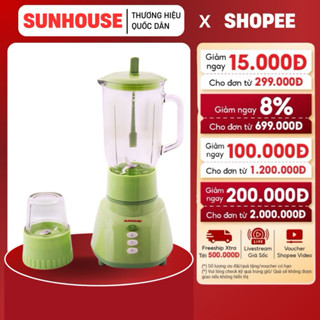 MÁY XAY SINH TỐ THUỶ TINH ĐA NĂNG SUNHOUSE SHD5112 - Công suất 350W, cối thủy tinh dễ dàng vệ sinh