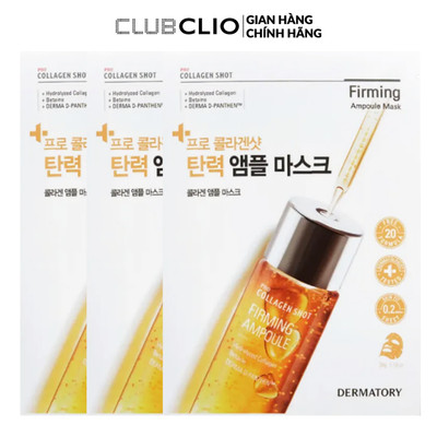 [Quà tặng không bán] 3 Mặt Nạ Dưỡng Da Săn Chắc Dermatory Pro Collagen Shot Firming Ampoule Mask