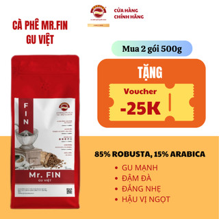 Cà phê phin monaco mr. fin gu việt - nguyên chất, rang đậm, vị đắng nhẹ & ngọt
