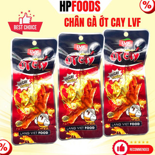 Combo 10 cái chân gà Ớt Cay Làng Việt Food chân 32g-đồ ăn vặt chân gà cay vị tứ xuyên tương thơm ớt cay ăn liền