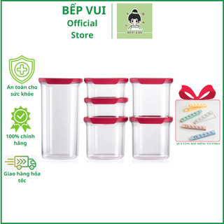 TUPPERWARE_Bộ hộp bảo quản thực phẩm Tupperware Ultra Clear cao cấp nhựa nguyên sinh