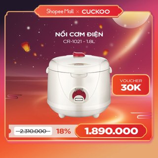 Nồi Cơm Điện CUCKOO 1,8 lít CR-1021 nhiều màu - Hàng chính hãng - Chất lượng Hàn Quốc