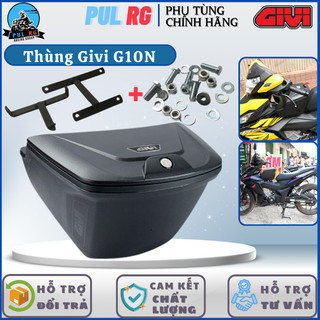 Thùng xe máy givi G10N cho WINNER, EXCITER dung tích 10 lít kèm sẵn pat gắn giữa xe hàng chính hãng