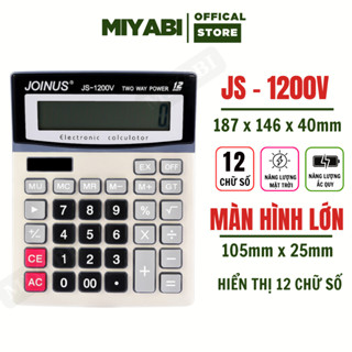 Máy tính cầm tay để bàn văn phòng màn hình LCD lớn , phiên bản phím to , màn hình rộng 12 số