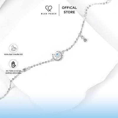 Lắc Chân Bạc 925 Blue Peach LC Sun In Moon - Moonstone LC289
