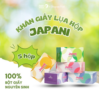 Hộp khăn giấy rút 180 tờ JAPANI SILK | Thế Giới Giấy | Giấy lụa 2 lớp mềm mịn | JPS180.