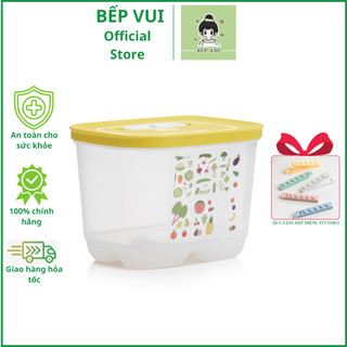 TUPPERWARE_Hộp trữ mát có nút hô hấp Tupperware Vent Ventsmart 1.8L cao nhựa nguyên sinh