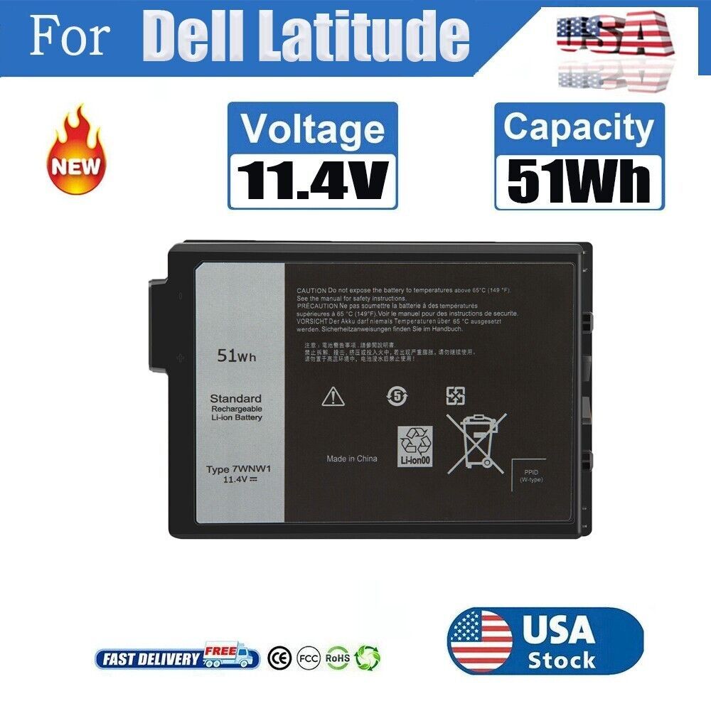 Pin Zin Dell Latitude Rugged 5420 5424 7WNW1 bảo hành 6 tháng