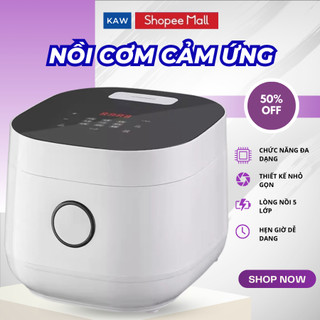 Nồi cơm cảm ứng đa năng KAW công suất 500W sử dụng dễ dàng Bảo hành 12 Tháng
