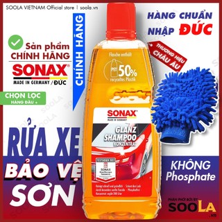 Nước rửa xe Sonax Gloss Shampoo 1 Lít Nhập khẩu Đức Chính Hãng