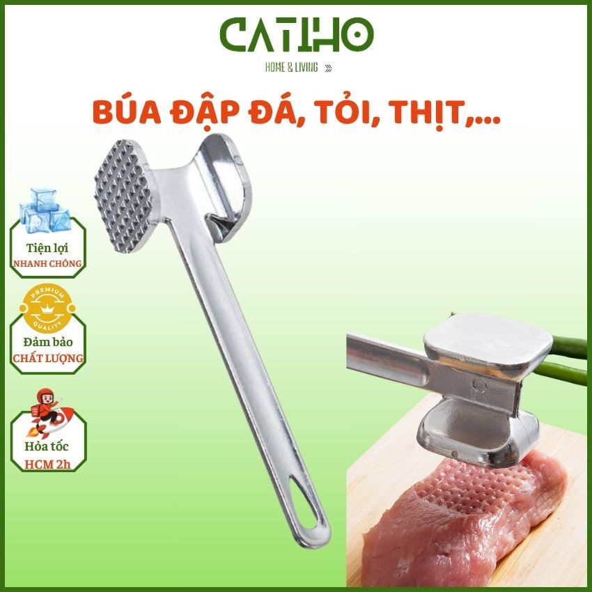 Búa đập đá bằng hợp kim không gỉ Catiho Home and Living dụng cụ đập đá thịt hành tỏi dễ sử dụng