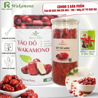 Combo 1kg táo đỏ nhược khương size trung 200 - 220 quả/kg  và 500g kỷ tử size đại