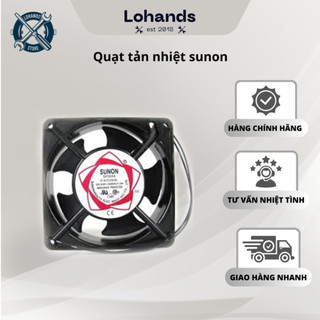 Quạt tản nhiệt vuông quạt gió mini sunon 9x9cm 12x12cm Lohandstore
