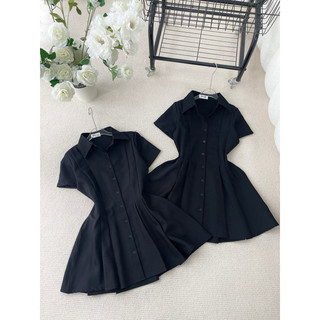 ĐẦM ĐEN SƠMI CỔ POLO