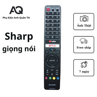 ( Chính Hãng ) Remote điều khiển tivi Sharp giọng nói chính hãng theo tivi