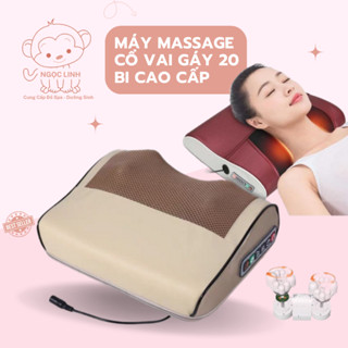 Gối Massage Cổ Vai Gáy - Máy Massage Hồng Ngoại 20Bi Cao Cấp
