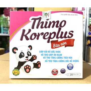 Thimo koreplus sữa non Hỗ trợ hấp thụ tốt hơn, bồi bổ sức khỏe ăn ngon, ngủ tốt, tăng cường sức đề kháng 20 ong