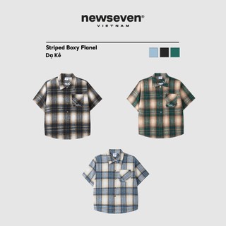 Áo sơ mi newseven striped boxy sm.314