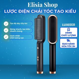 Lược Điện Chải Tóc Tạo Kiểu - Kiêm Máy Uốn - Duỗi - Ép Tóc - LUXE031