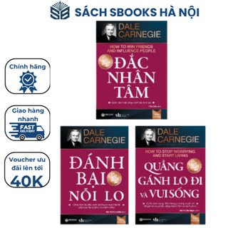 Sách Combo 3 Cuốn : Đắc Nhân Tâm + Quẳng Gánh Lo Đi & Vui Sống + Đánh Bại Nỗi Lo - SBOOKS