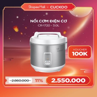 Nồi cơm điện Cuckoo 3 lít CR-1720/SIVNCV - Hàng chính hãng - Chất lượng Hàn Quốc