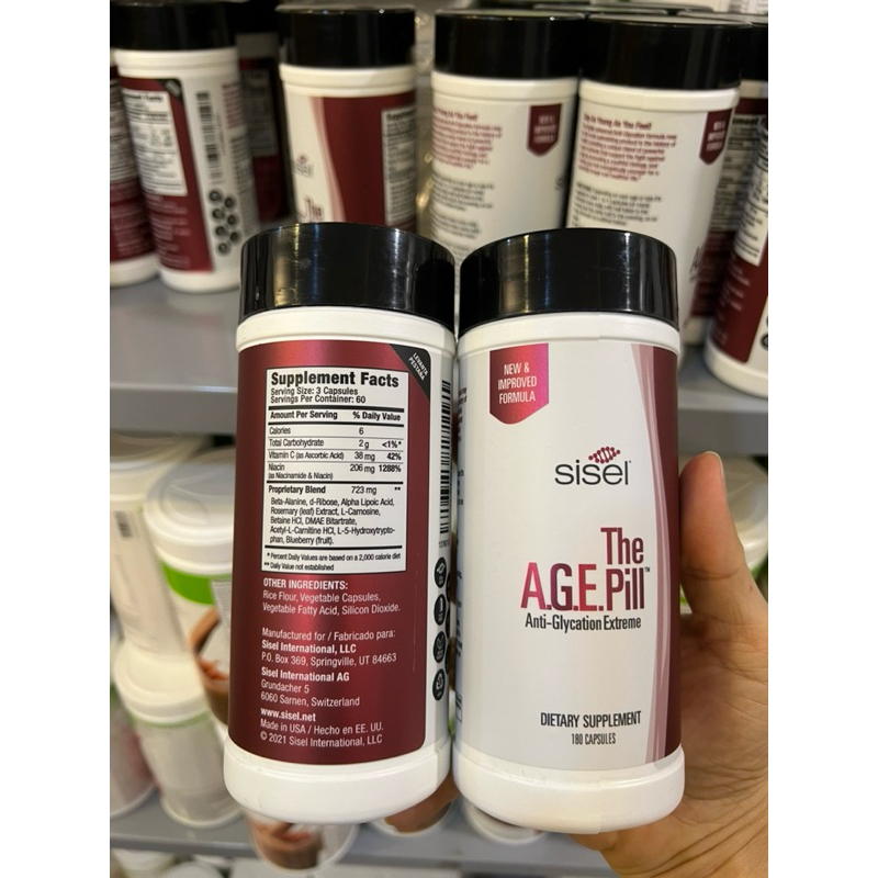 Viên Uống Sisel The Age Pill Trẻ Hóa Với Công Nghệ DNA Phục Hồi Tế Bào Gốc Mỹ 180 Viên