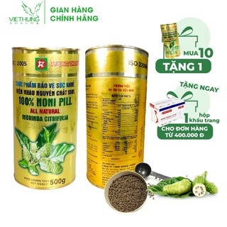Viên Nhàu Nguyên Chất Hương Thanh, Noni Pill 100% Chiết Xuất Từ Quả Nhàu, Giúp Bổ Xương Khớp, Tăng Đề Kháng, Hộp 500g