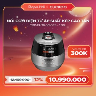 [Mã ELHACE02 giảm 12% đơn 2TR] Nồi Cơm Điện Áp Suất Cao Tần CUCKOO 1,08 lít CRP-FHTR0610FS - HÀNG CHÍNH HÃNG