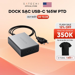 [THƯƠNG HIỆU MỸ] SATECHI Dock sạc Satechi USB-C 165W PD 4 cổng - BẢO HÀNH 1 NĂM