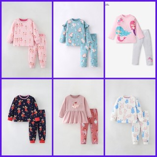 Bộ bé gái Little Maven bộ thun cotton dài tay bé gái BGKL432