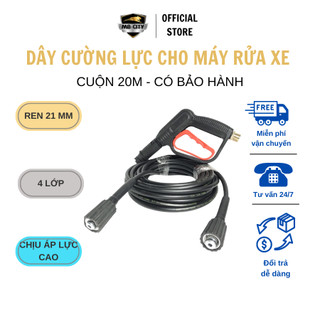 Dây 20m chịu áp lực cao dành cho máy rửa xe dài