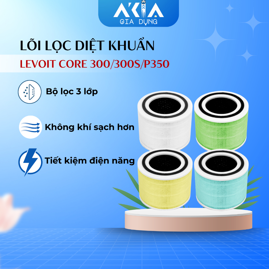 Lõi Lọc Thay Thế Cho Máy Lọc Không Khí Levoit Core 300, Core 300S, Core P350 - HÀNG CHÍNH HÃNG