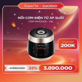 Nồi cơm điện tử áp suất CUCKOO CRP-PK1000S 1,8 lít - Hàng chính hãng