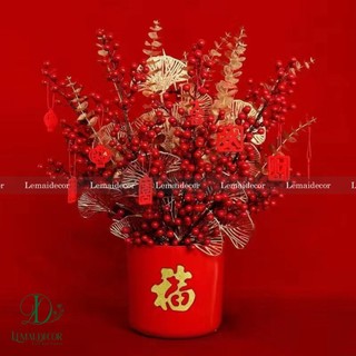 Hộp cắm hoa tết decor, hộp cắm hoa đào đông trụ tròn cứng cáp kèm xốp cắm
