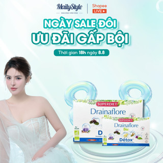 Q21_ Nước Uống Drainaflore Bio Detox giải độc gan, thanh lọc cơ thể TẶNG 1 Hộp Trà Thải Độc Herbesan