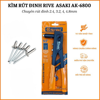 Kìm rút đinh Rive chính hãng Asaki AK-6800 kim loại cao cấp chuyên rút đinh 2.4, 3.2, 4, 4.8mm