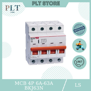 Cầu dao tự động , cb tép, mcb ls bkn 4p 6a -> 63a dòng cắt 6ka