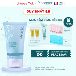 Gel rửa mặt sạch sâu, dịu nhẹ cho mọi loại da Placentor Cleansing 150ml
