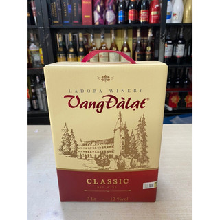 Vang đà lạt classic đỏ 12 % 3 lít