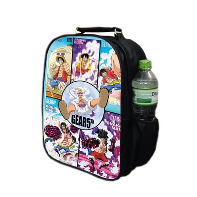 Balo học sinh 02 ngăn TROY BLV họa tiết hoạt hình onepiece chất da simili chống thấm, size 37 x 28cm