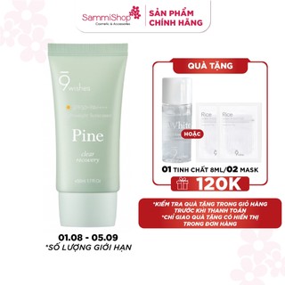 9 Wishes Kem chống nắng Pine Treatment Sunscreen SPF50+ PA++++ 50ml