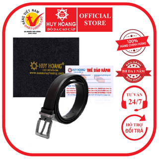 Thắt lưng nữ da bò huy hoàng 2,5p màu nâu hp5107